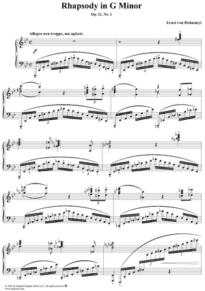 Rhapsody, Op. 11, No. 1