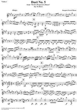 Duet No. 5 - Violin 1