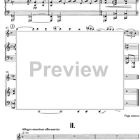 Adagio et fugue - Score