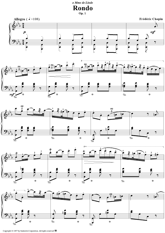 Rondo in C Minor, Op. 1