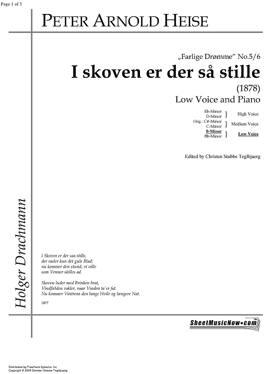 I Skoven er der saa stille