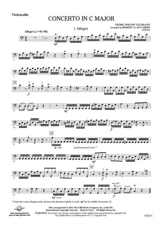 Concerto in C Major - Violoncello