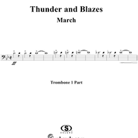 Thunder and Blazes March (Entry of the Gladiators) - Trombone 1