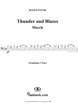 Thunder and Blazes March (Entry of the Gladiators) - Trombone 1