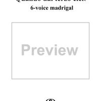 Quando dal terzo cielo     (6-voice madrigal)