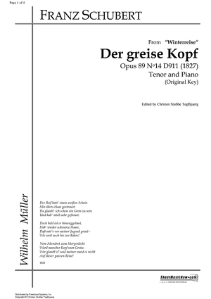 Der greise Kopf Op.89 No.14 D911