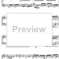 Suite  4 F Major BWV 809 - Score
