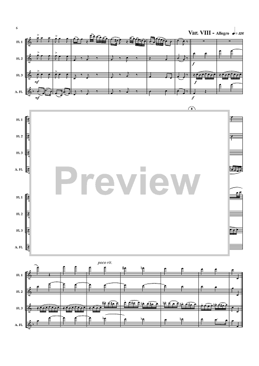 Twinkle Twinkle Little Star - Easy Flute (C Major) by Wolfgang Amadeus  Mozart - Flute Solo - Digital Sheet Music