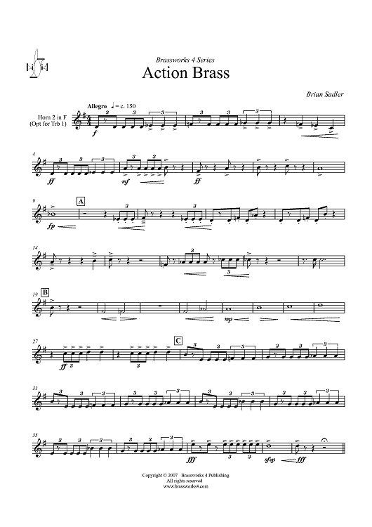 Action Brass - Horn 2 in F (opt for Tbn. 1)