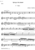 Spring in the Desert - Oboe