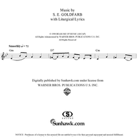 Shalom Aléchem - B-flat Instruments