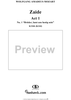 "Brüder, lasst uns lustig sein", No. 1 from "Zaide", Act 1, K336b (K344) - Full Score