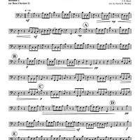 Aria - Duet from Cantata No. 78 - Bassoon 2 or Bass Clarinet 2