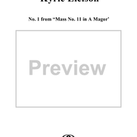 Kyrie Eleison - No. 1 from "Mass No. 11 in A major"