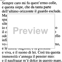 L'infinito Sempre caro mi fu quest'ermo colle