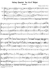String Quartet No. 4, Movement 1 - Score
