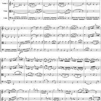 String Quartet No. 4, Movement 1 - Score