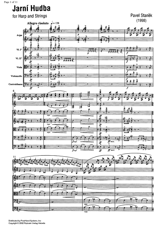 Jarní Hudba - Score