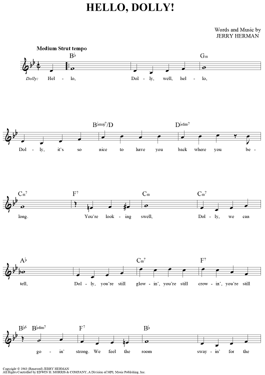 Hello Dolly Musical Script Hello, Dolly!