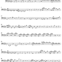 Quartet in E major - Cello/Bassoon 1