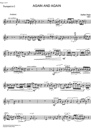 Again and again - Trumpet in C