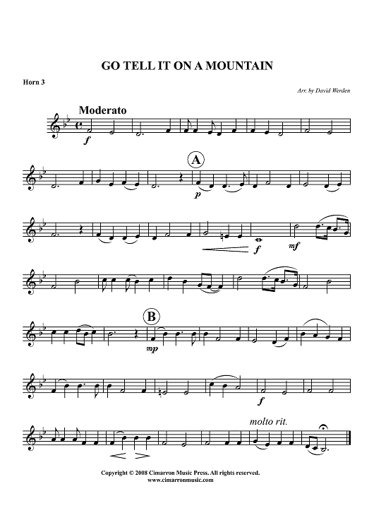 Holiday Treats, Complete - Horn 3