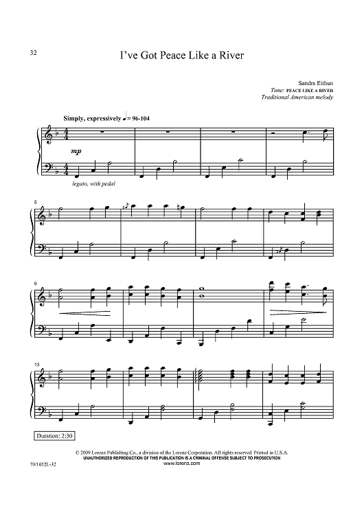 I've Got Peace Like a River