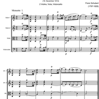 5 Minuets D89 - Score