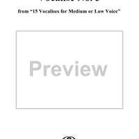 15 Vocalises for Medium or Low Voice, Op. 12: No. 5