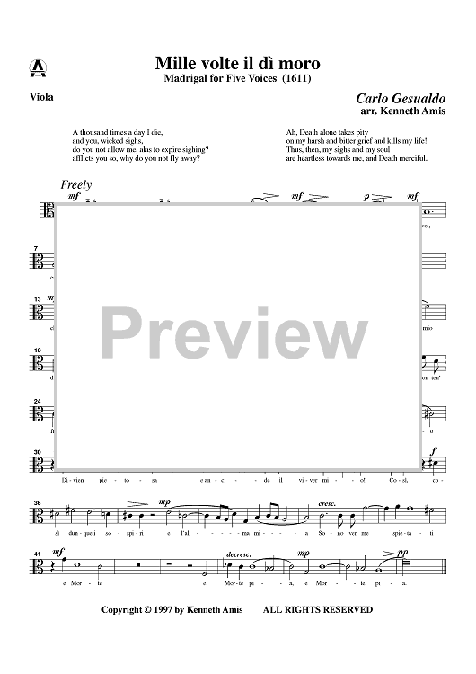 Mille volte il di moro - Viola