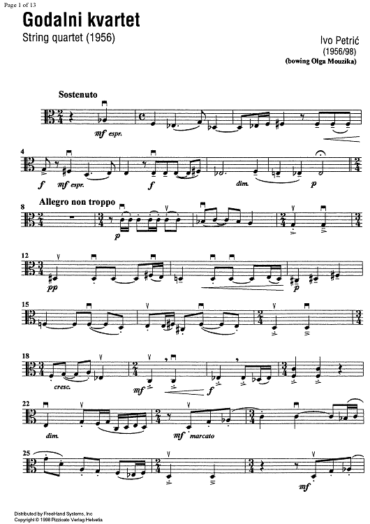 Godalni Quartet - Viola
