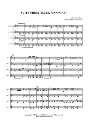 Suite from "H.M.S. Pinafore" - Score