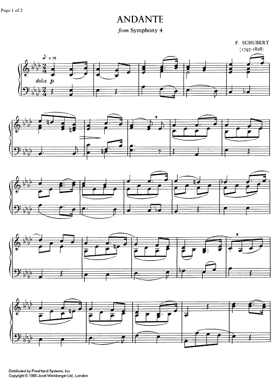 Andante from Symphony No. 4