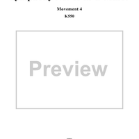 Symphony No. 40 in G Minor, Movement 4 - Full Score