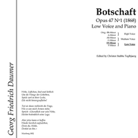 Botschaft Op.47 No. 1