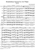 Brandenburg Concerto No. 2: (Allegro) - Score