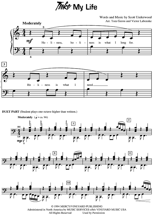 Take My Life (Holiness)