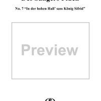 Ballade: "In der hohen Hall sass König Sifrid", No. 7 from "Des Sängers Fluch", Op. 139