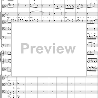 Chorus from Cantata no. 122  ("Das neugebor'ne Kindelein") - Full Score