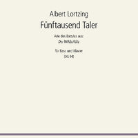 Fünftausend Taler (Wildschütz) in D minor