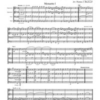 Menuettos I & II (from Divertimento No. 2, K131) - Score