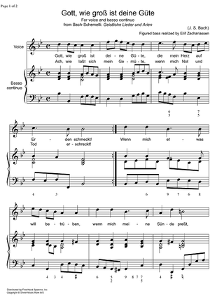 Gott, wie gross ist deine Güte BWV 462