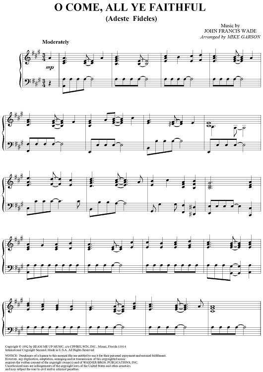 O Come, All Ye Faithful (Adeste Fideles)