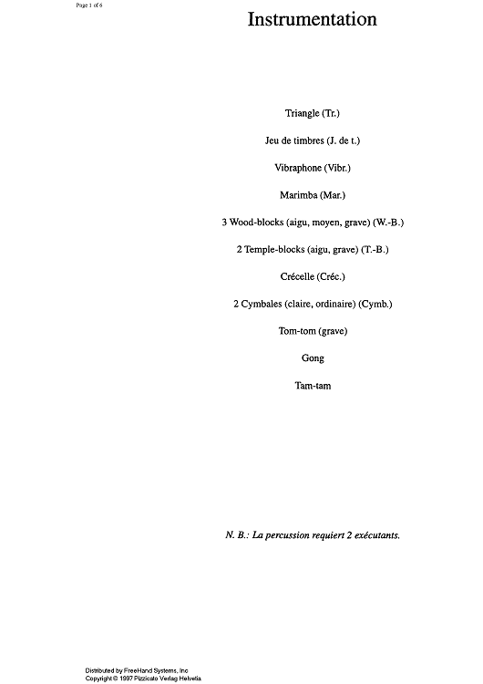 Sylvie et le paon - Percussion