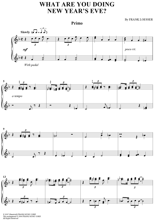 What Are You Doing New Year's Eve?