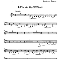 Sechs rätoromanische Volkslieder (Six folksongs from Engadin) Op.76a - Clarinet in B-flat