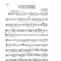 Elsa's Procession to the Cathedral - Violin 1