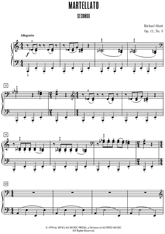 Martellato" Sheet Music for 1 Piano, 4 Hands - Sheet Music Now