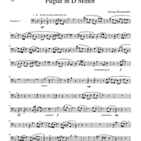 Fugue in D Minor - Trombone 2
