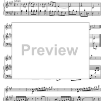Sonata No. 7 A Major KV12 - Score